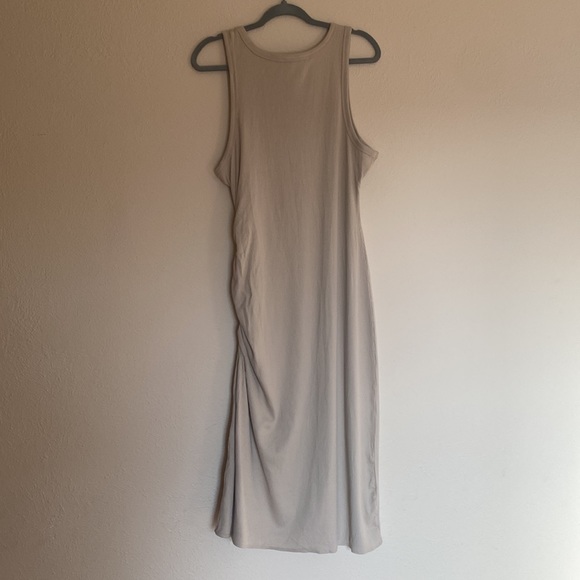 NWT modal cotton blend ribbed tank midi dress XL J Crew - Picture 6 of 6